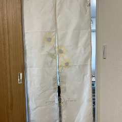 のれん　ひまわり柄の画像