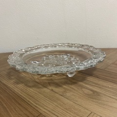 華やかガラス皿②　直径25㎝の画像