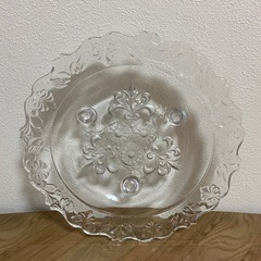 華やかガラス皿②　直径25㎝の画像