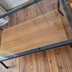 Francfranc ガラスコーヒーテーブルの画像