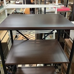 【リサイクルサービス八光】幅60㎝　ダークブラウン　キッチンラックの画像