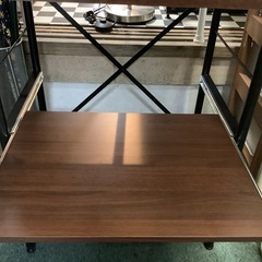 【リサイクルサービス八光】幅60㎝　ダークブラウン　キッチンラックの画像