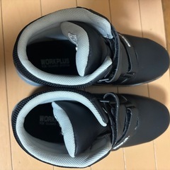 WORKPLUS 安全靴 ハイカット マジックテープ ブラック  ミドリ安全の画像