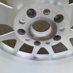 群馬　Audi TTクーペ　17インチ ホワイト塗装　ホイール 5穴の画像