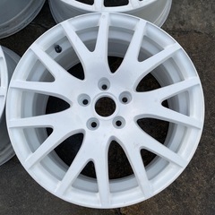 群馬　Audi TTクーペ　17インチ ホワイト塗装　ホイール 5穴の画像