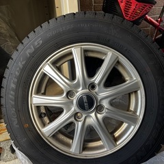 145/80R/13 スタッドレス4本セット ホイール付 バリ山　ミラ ラパン エッセ ワゴンR　静岡県牧之原市 長野県松本市の画像
