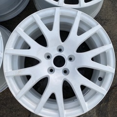 群馬　Audi TTクーペ　17インチ ホワイト塗装　ホイール 5穴の画像