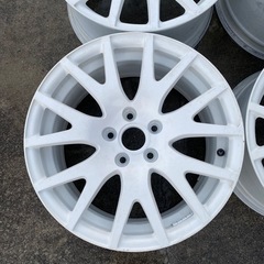 群馬　Audi TTクーペ　17インチ ホワイト塗装　ホイール 5穴の画像