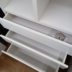 ★リユースのサカイ水戸店★  オープンラック 白 H268×D44×W73 クリーニング済み MT6255の画像