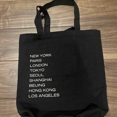 セオリー　Theory ノベルティエコバッグ　トートバッグ　黒の画像