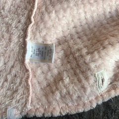 ピンクのクマのふわもこケープ　50〜70の画像