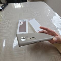 🌕️未使用🔴🔵Samsung純正🌕️🔵🔴S24ultra♥️レザー調の画像