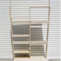 【直接引取限定】キャットタワー 据置き ワイド 省スペース 幅97cm 高さ175cm 大型 猫 運動不足 キャットシェルフ 木製 家具調　424ZSの画像