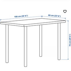 IKEA LINNMON デスク 机 中古 家具 買取 の画像