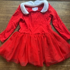 サンタさんワンピース　　90サイズ
の画像