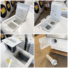 【超美品‼️】シャープ 2021年製 11.0/6.0kgドラム式洗濯乾燥機 洗濯機 洗剤･柔軟剤自動投入 プラズマクラスター フィルター自動お掃除 シルバー♪の画像