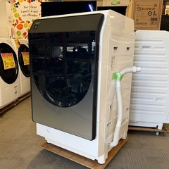 【超美品‼️】シャープ 2021年製 11.0/6.0kgドラム式洗濯乾燥機 洗濯機 洗剤･柔軟剤自動投入 プラズマクラスター フィルター自動お掃除 シルバー♪の画像