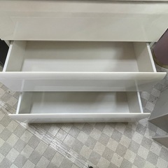 【リサイクルサービス八光】幅88.4㎝　ニトリ　6段ハイチェスト　WISH2-89HC-WHの画像