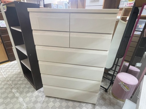 リサイクルサービス八光】幅88.4㎝ ニトリ 6段ハイチェスト WISH2-89HC