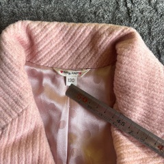 訳あり↓any FAM ピンクのコート　130の画像
