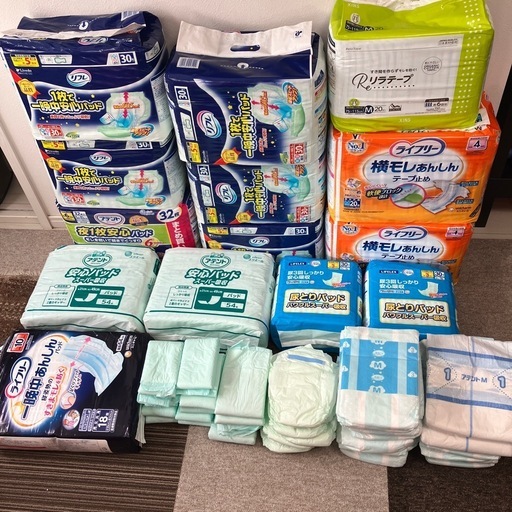 介護 大人用　テープ止めMサイズ 尿取りパッド オムツ たくさんセット