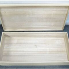 木製衣装ケース　幅93cm×奥行き45cm×高さ16cm　収納木箱　整理箱　和服　着物　振袖　喪服　留袖　収納ボックス　DIY　リメイク　426ZSの画像