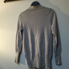 家で洗えるWOOLカーディガン　(グレー)の画像