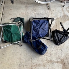 折りたたみ椅子　3台　無料で差し上げますの画像