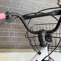 女の子　子供自転車　18インチ　白の画像