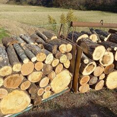 ナラ、桜等　薪ストーブ用原木販売の画像