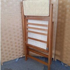 札幌【軽量＆通気性良し!!折りたたみチェア】木製フレーム 折畳みチェア  折り畳みチェア 折りたたみ椅子 折畳み椅子  折り畳み椅子 いすイス 北20条店の画像