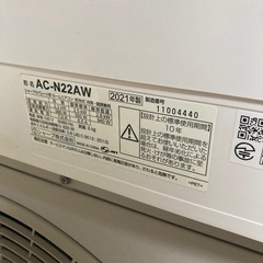 【ジモティー割】SHARP 2021年製 2.2kw 6〜8畳 ルームエアコン（ID1590）の画像