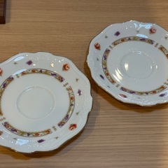 A7152【ノリタケ】アイボリーチャイナ カップ＆ソーサー 2客の画像