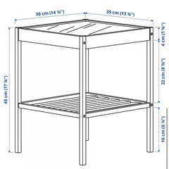 美品❗️IKEA ネスナ ベッドサイドテーブルの画像
