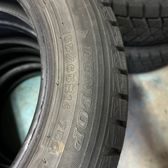 タイヤ　DUNLOP WINTER MAXX WM01 155/65 R14 2018年製 冬タイヤ　4本の画像