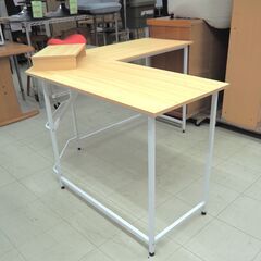 L字型デスク　ホワイト　リユース品　価格　13,750円の画像