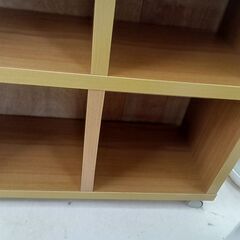 リユースのサカイ栃木店★ジモティ割あり★  収納棚 ベージュ W108×D29.5×H113.8 クリーニング済み TC11593の画像