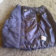 紺色中綿入りベスト　140の画像