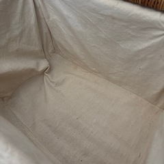 籐のバスケット　物入れ　イノブンの画像