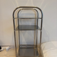 シルバー　スチールラックの画像
