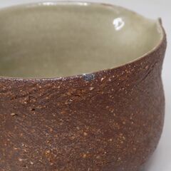 味わいのある陶器製鉢　ソースボウル　ソースカップ　小物入れ　手の平サイズ　５点セット　使用感あり　茶色器に２～３ｍｍ欠けあり　【非対面取引です】の画像