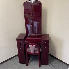 レトロ 三面鏡ドレッサーの画像
