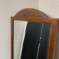 木製フレーム 縦型スタンドミラーの画像