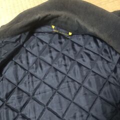 メンズ キルティングハーフコート ブラック Lの画像
