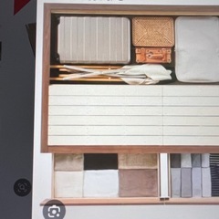 無印良品　収納引き出しベッドフレーム　セミダブル　すのこ　木製　オークの画像