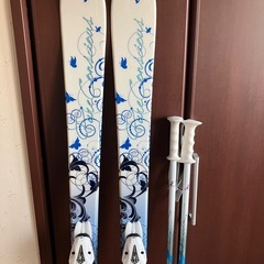 スキー板　スキーブーツ　セット　カバー付き🌟　レディース　ジュニアの画像