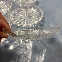 ガラス　小皿　6枚の画像
