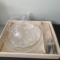 ノリタケクリスタル　皿　ガラス　の画像