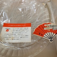 ノリタケクリスタル　皿　ガラス　の画像