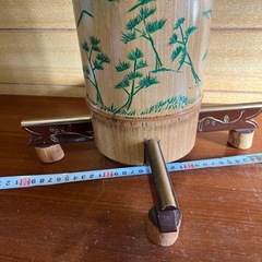 竹細工華台富士山と徳川家康訓　自作品の画像